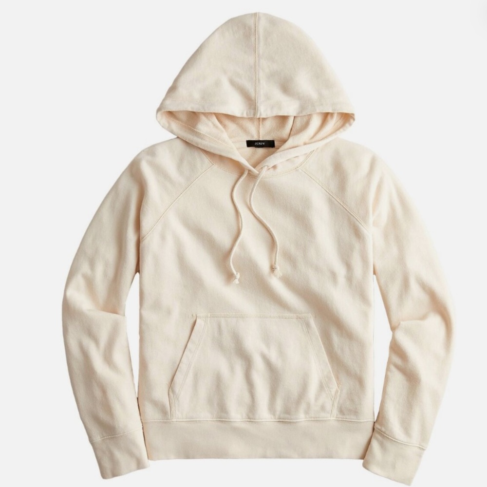 J Crew Magic Rinse Women’s Raglan Sleeve Cotton Hoodie Pullover Women’s Large